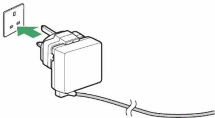 NIKON Z 7II - Zapojte nabíjecí AC adaptér do domácí elektrické zásuvky. - 1