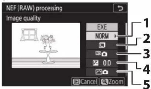 NIKON Z 7II - Vyberte nastavení pro kopie JPEG. - 1