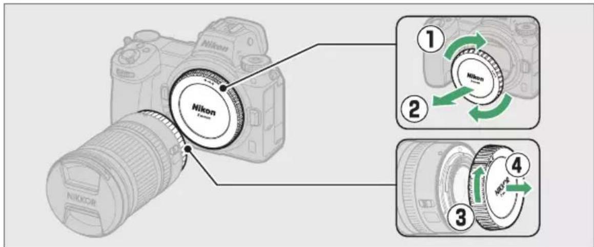 NIKON Z 7II - Připevnění objektivu - 1