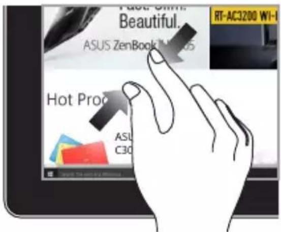 ASUS ZenBook Pro Duo 15 - Používání gest na dotykovém panelu - 4