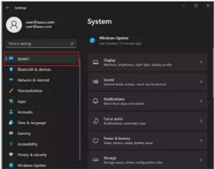 ASUS ZenBook Pro Duo 15 - Vypnutí displeje, pokud se nepoužívá - 1
