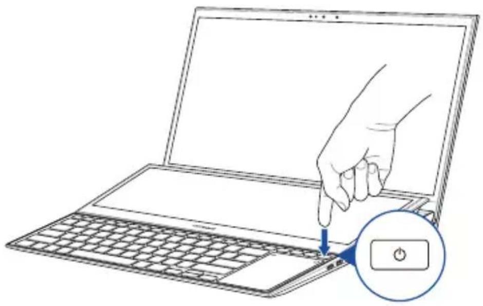 ASUS ZenBook Pro Duo 15 - Stiskněte tlačítko napájení - 1