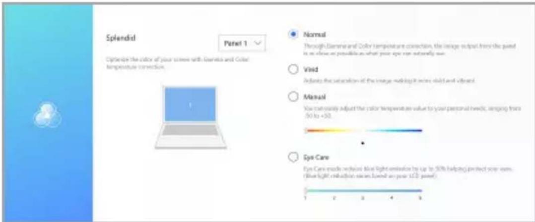 ASUS ZenBook Duo 14 - Aplikace ASUS Splendid - 1
