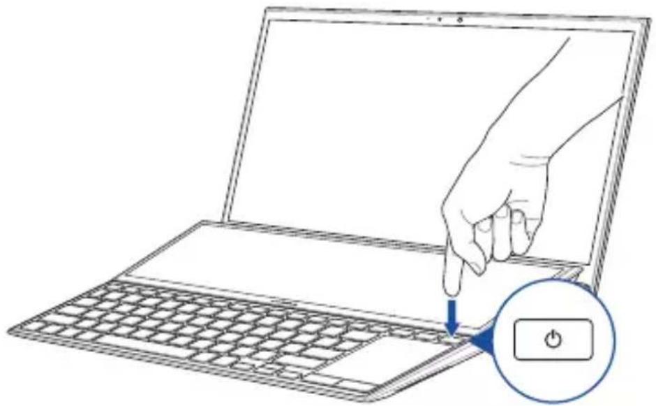 ASUS ZenBook Duo 14 - Stiskněte tlačítko napájení - 1