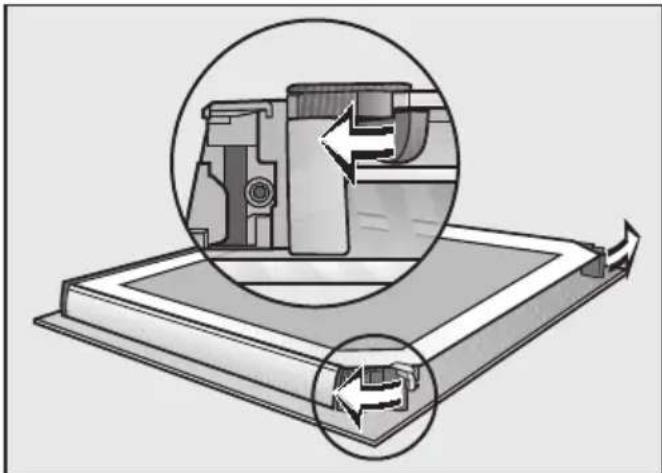 MIELE H 7262 BP - Dismantling the door - 1