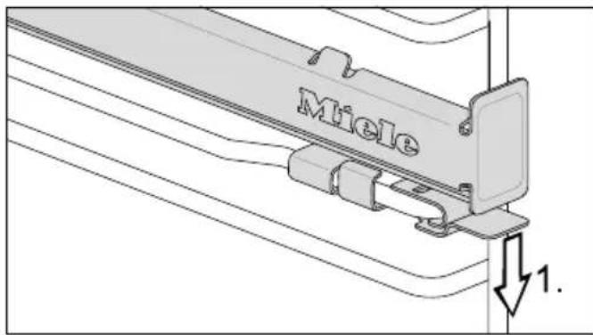 MIELE H 7262 BP - Removing the FlexiClip runners - 1