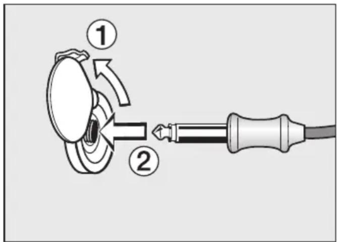 MIELE H 7262 BP - Using the food probe - 1