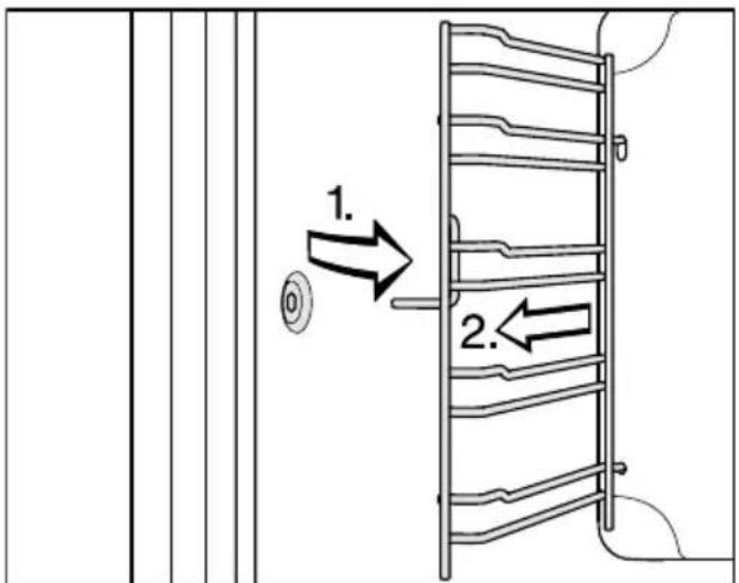MIELE H 7262 BP - Removing the side runners with FlexiClip runners - 2