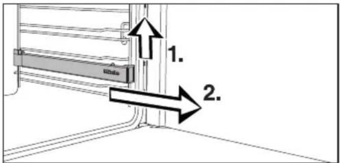 MIELE H 7262 BP - Fitting and removing FlexiClip runners - 3
