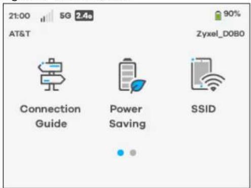 21:00 5G 2.4s AT&T 90% Zyxel_DOBO Connection Guide Power Saving SSID