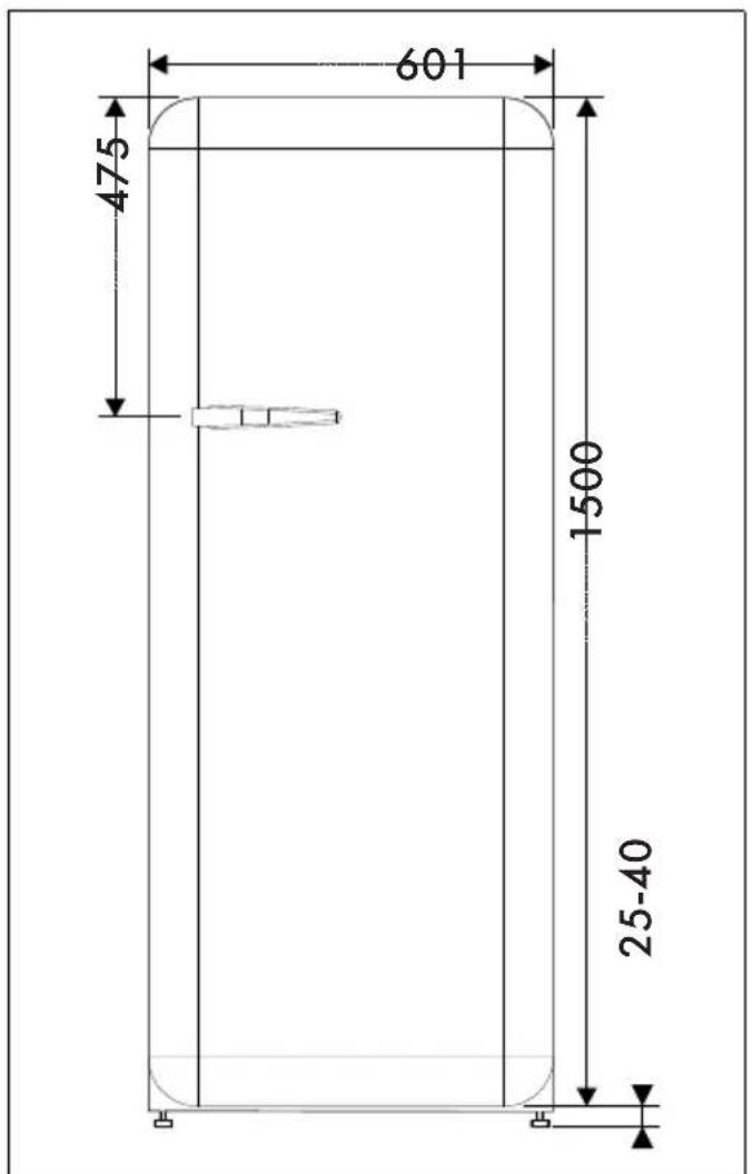 SMEG FAB28LBL5 - Pressure on the seal Risk of damage to the appliance - 1