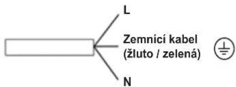 L Zemníci kabel (žluto / zelená) N