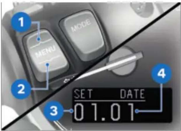 1 MENU MODE 2 3 4 SET DATE 01.01