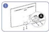 SAMSUNG C32JG52QQU - Instalace soupravy pro montáž na stěnu nebo stolního stojanu - 1