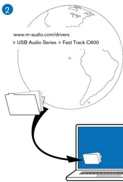 www.m-audio.com/drivers > USB Audio Series > Fast Track C600