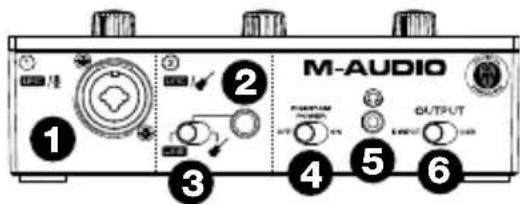 M-AUDIO 1 2 3 4 5 6