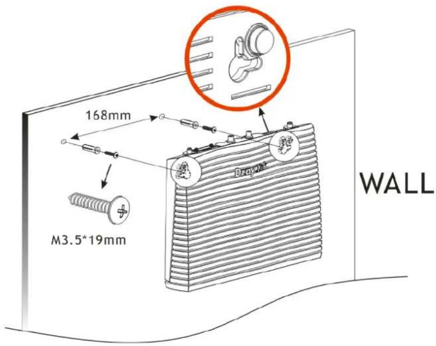 Draytek Vigor 2927ac - I-2-2 Wall-Mounted Installation - 1