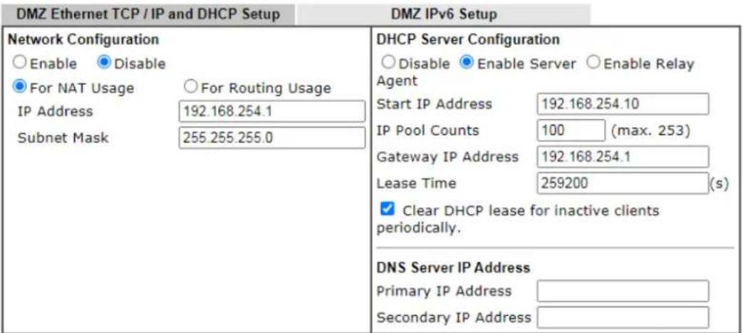 Draytek Vigor 2927ac - II-2-1-2 Details Page for LAN2 \~ LAN8 and DMZ - 1