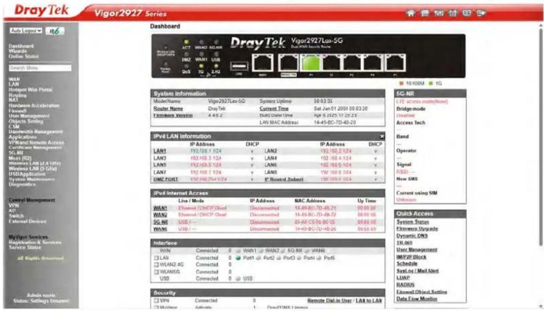 Draytek Vigor 2927ac - For security reason, you must change the password before proceeding to the router webpage - 2