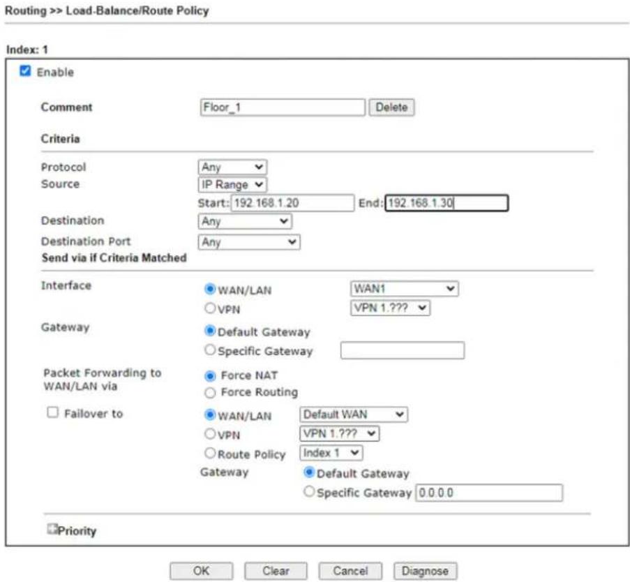 Draytek Vigor 2927ac - Application Notes - 2