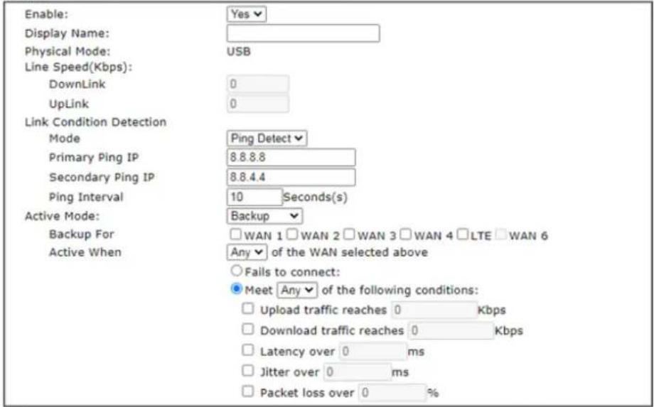 Draytek Vigor 2927ac - II-1-1-3 WAN5 / WAN6 (USB) or LTE or 5G-NR - 1