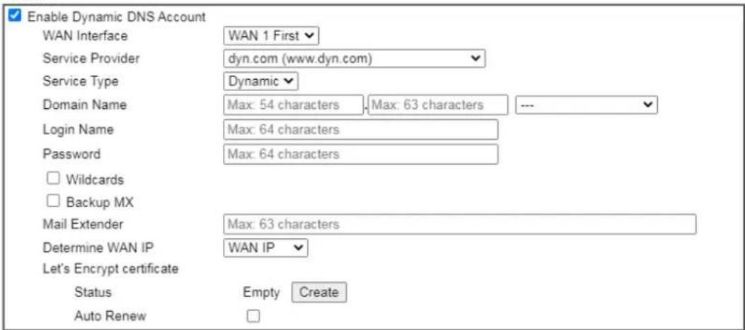 Draytek Vigor 2927ac - II-5-1 Dynamic DNS - 1