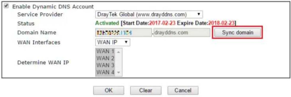 Draytek Vigor 2927ac - Configure DDNS Profile - 7