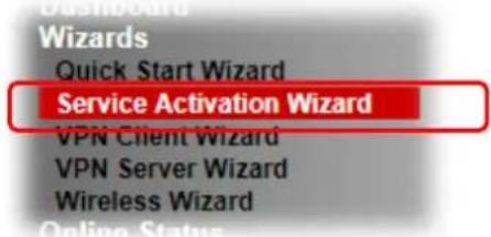 Draytek Vigor 2927ac - I-6 Service Activation Wizard - 2