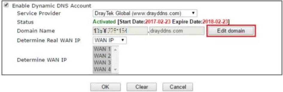 Draytek Vigor 2927ac - Configure DDNS Profile - 3