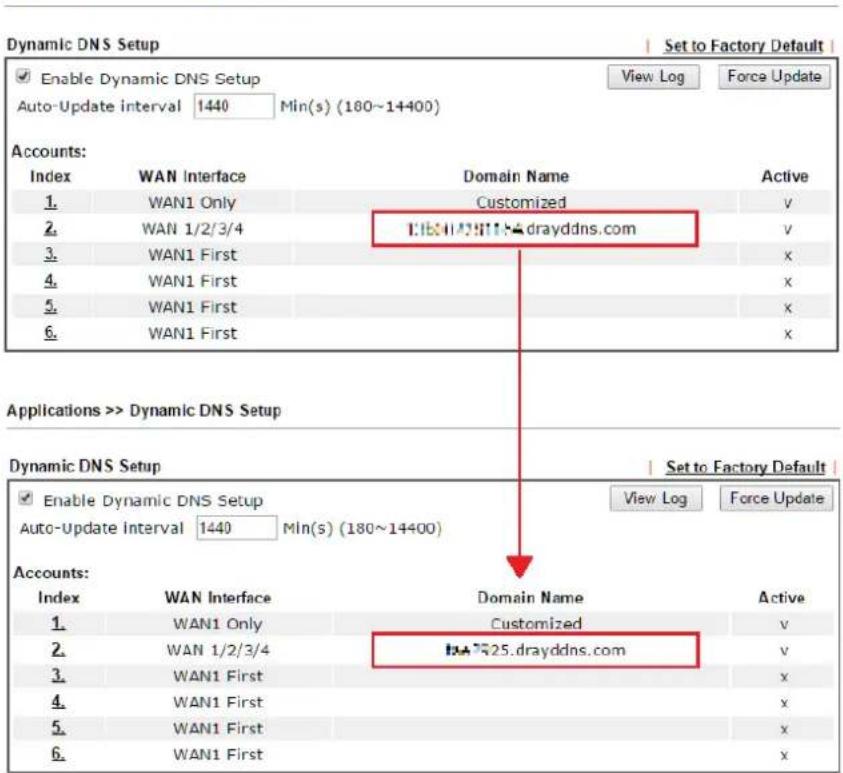 Draytek Vigor 2927ac - Configure DDNS Profile - 8