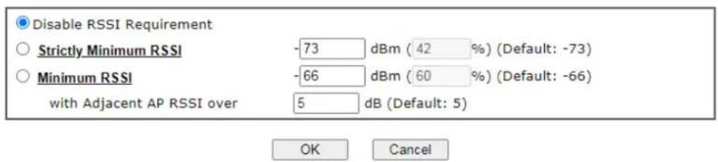 Draytek Vigor 2927ac - Router-assisted Client Roaming Parameters - 1