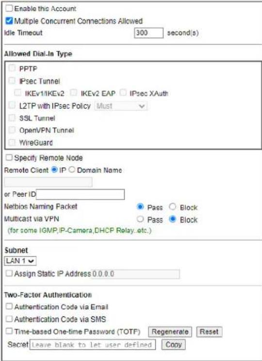 Draytek Vigor 2927ac - Index No. 1 - 1