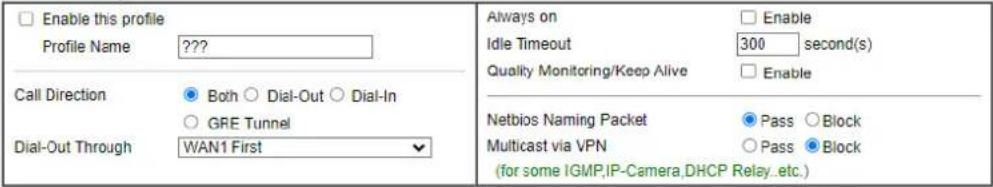 Draytek Vigor 2927ac - Common Settings - 1