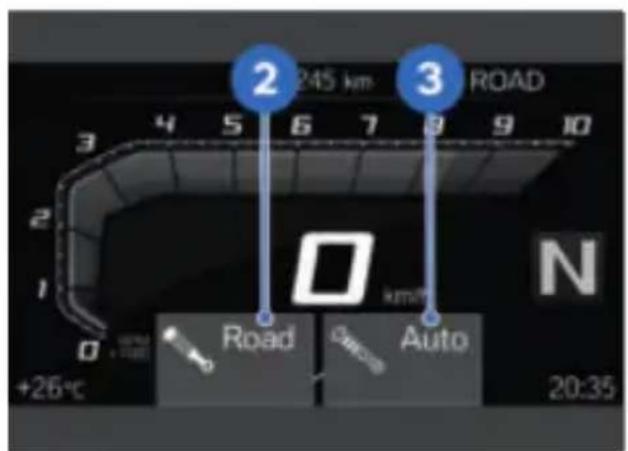245 km ROAD Road Auto +26°C km/h 20:35
