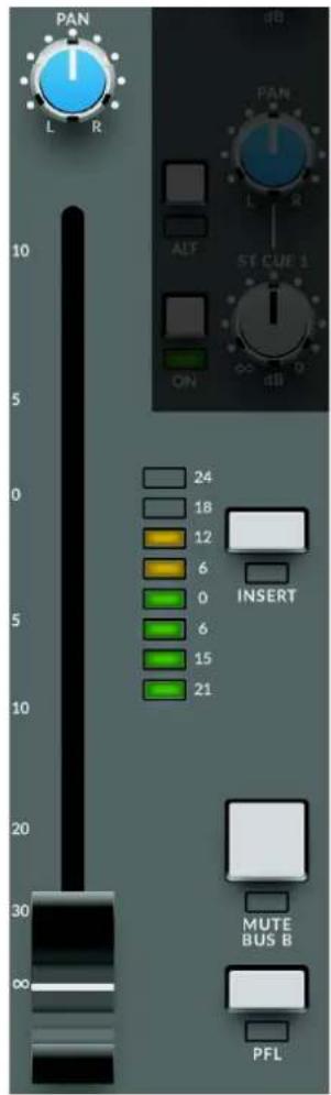 Solid State Logic SiX - Channel Fader and Pan - 2