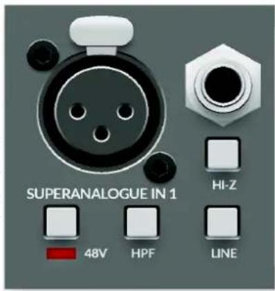 Solid State Logic SiX - Mic Input (XLR) - 1
