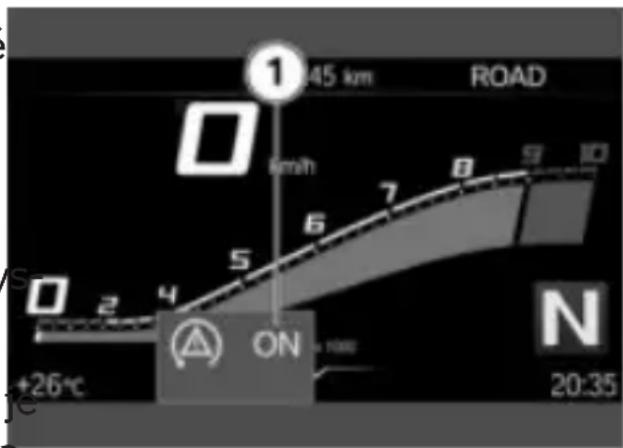 1 45 km ROAD km/h 6 7 8 9 10 5 ON N +26°C 20:35