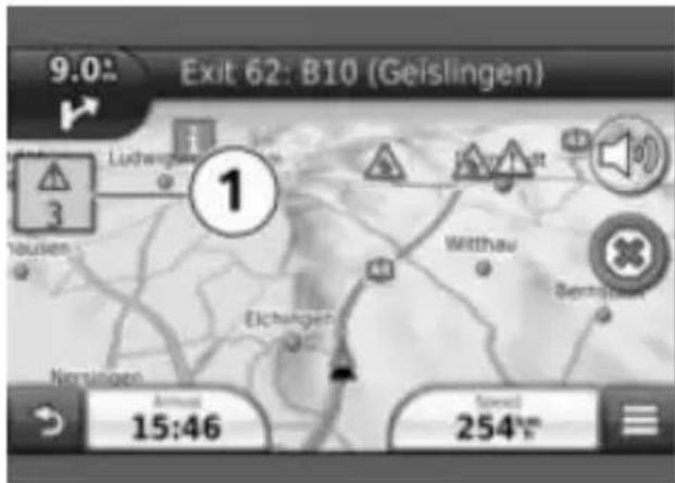 Exit 62: B10 (Geislingen) 9.0° Ludwig-Hauser 3 1 Wittthau Bernsthaler Niemlingen Annus 15:46 Speed 254 km