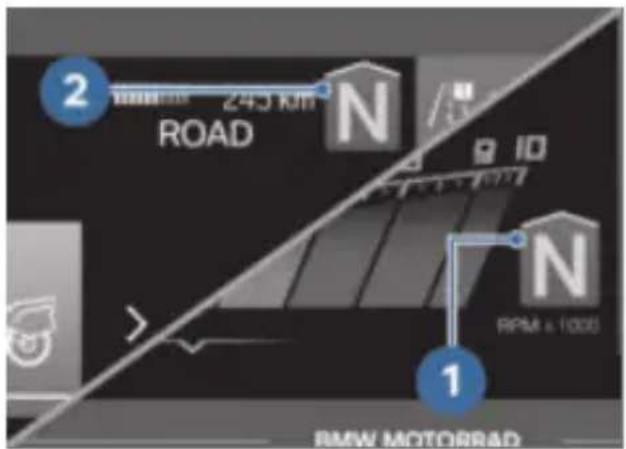 2 ROAD N BID N RPM x 1000 1 BMW MOTORRAD