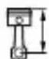 Mechanical component diagram showing internal parts and a numbered label (1), no readable text or symbols present.