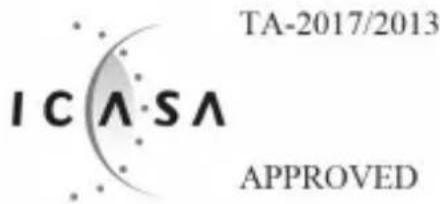 ICASA TA-2017/2013 APPROVED