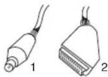 PHILIPS VR550 - Připojení kabelem scart - 1