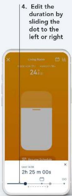 TADO Smart Thermostat - Manual Control Duration: - 3