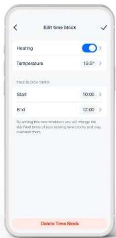 TADO Smart Thermostat - Tap to select the days - 2