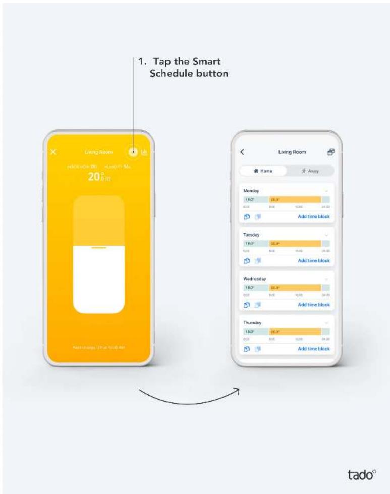 TADO Smart Thermostat - Set up – Smart Schedule - 1