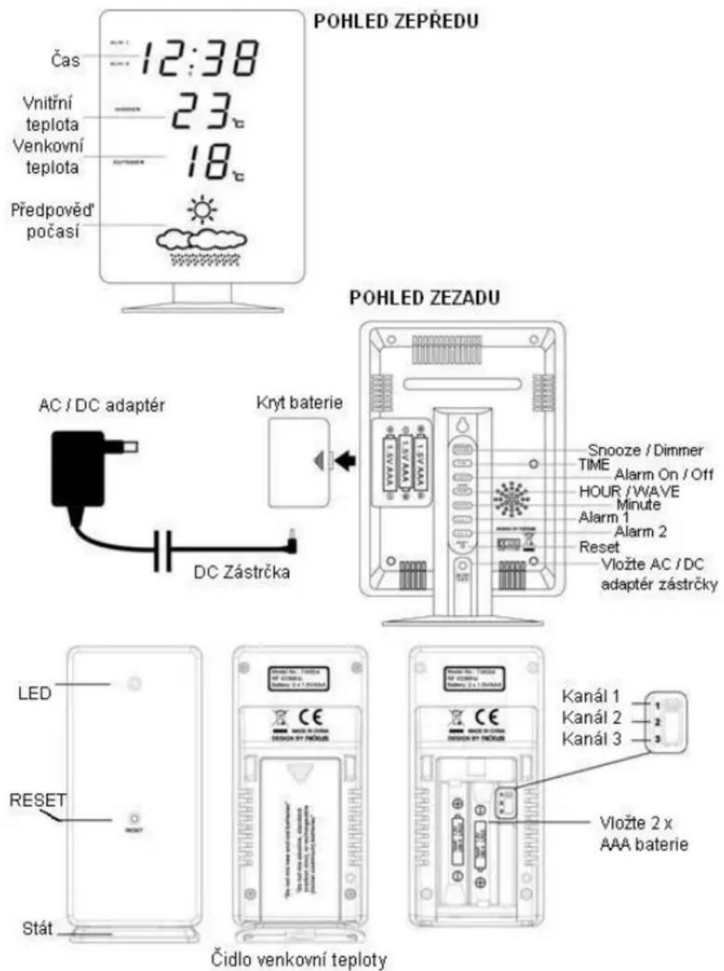 Techno Line WS 6820 - Pokyny k použití - 1