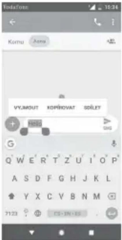 Vodafone Smart E9 - Můžete rovněž vložit nový text. - 1