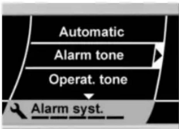 Automatic Alarm tone Operat. tone Alarm syst.