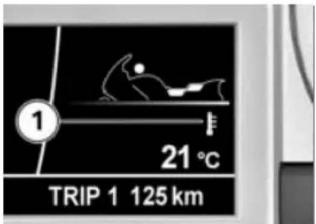 ① 21 °C TRIP 1 125 km