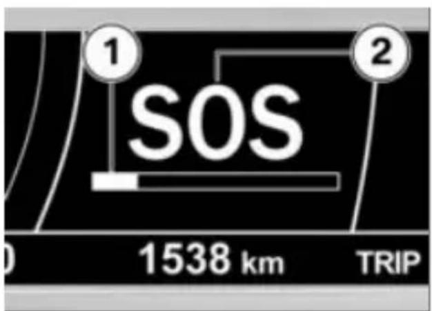 ① SOS ② 0 1538 km TRIP